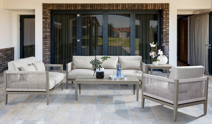 South Sea Outdoor New Java 2-Piece Outdoor Seating Set in Sandstone CODE:UNIV10  for 10% Off